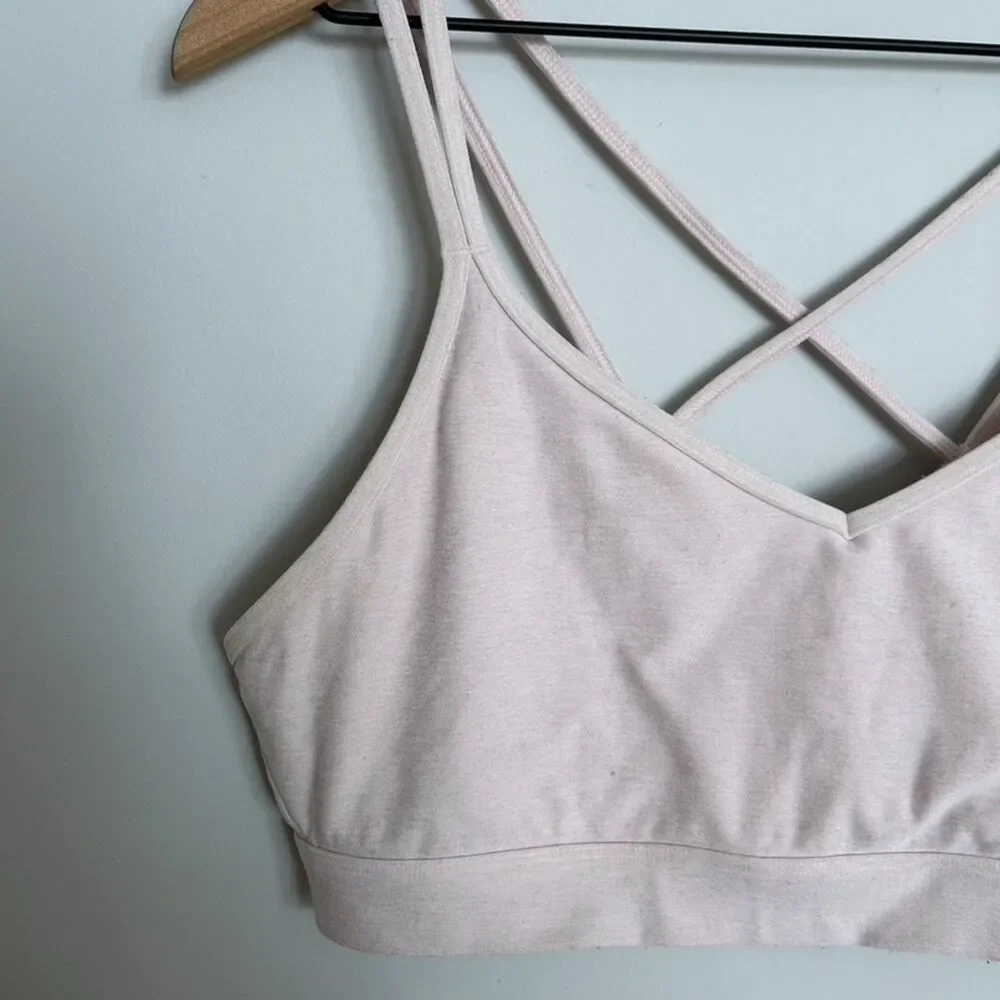 Old Navy Active Light Pink Cross Back Bra